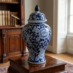 Blue & White Floral Ginger Jar