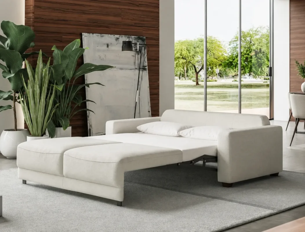 Contemporary fabric sleeper sofa for modern living room furniture