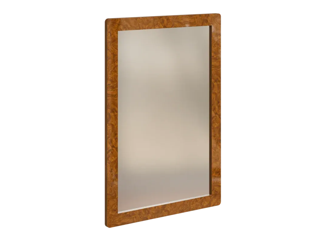 Decorative rectangular wooden dressing mirror