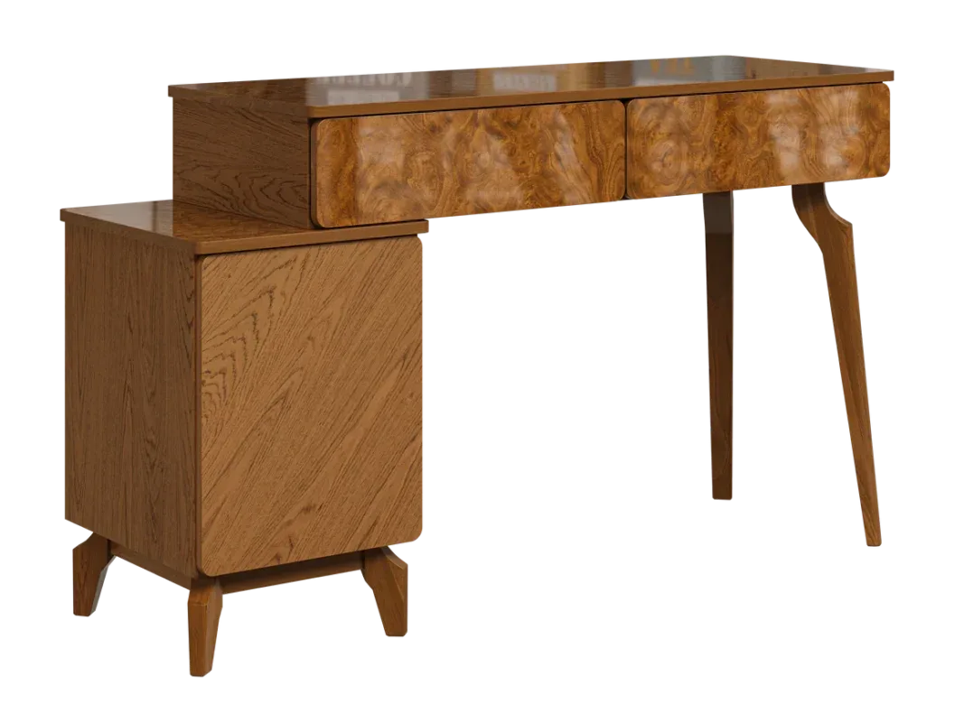 Alpen modern wooden dressing table with storage cabinet