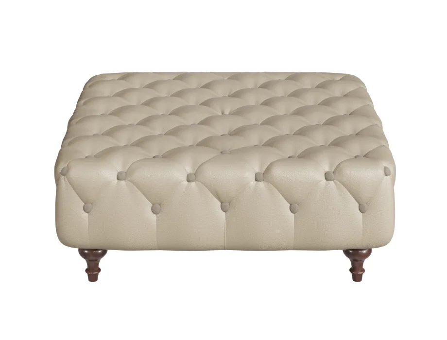 BChesterfield Tufted Square Ottoman – Premium Upholstered Coffee Table Ottomanutton_OttomanLimitedEdition_1160x_crop_center Chesterfield tufted square ottoman in a modern living room