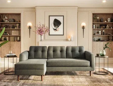 Convertible Sectional Sofa Bed with Chaise