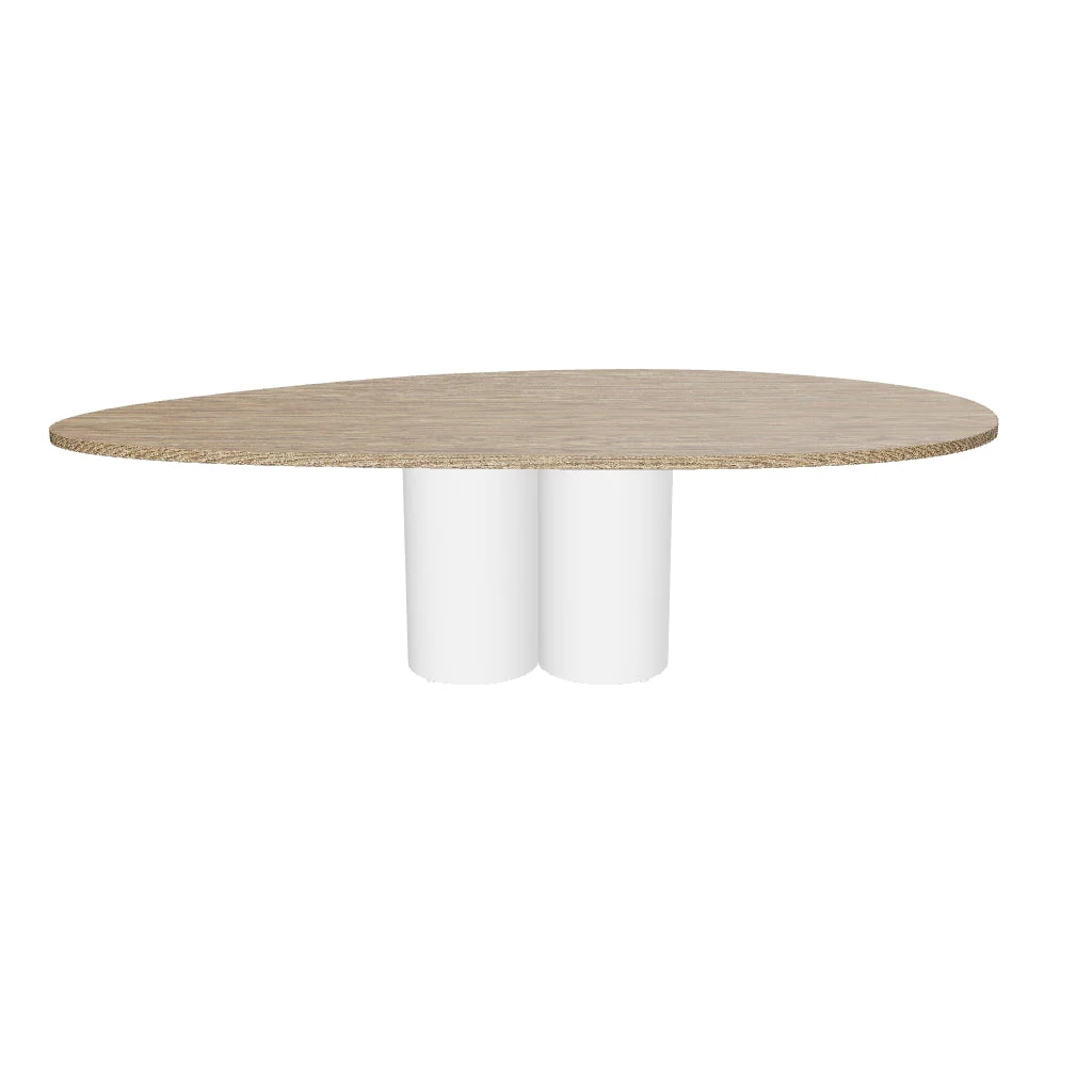 Modern Oval Coffee Table – Contemporary Wooden Center Table for Living Room Modern oval coffee table