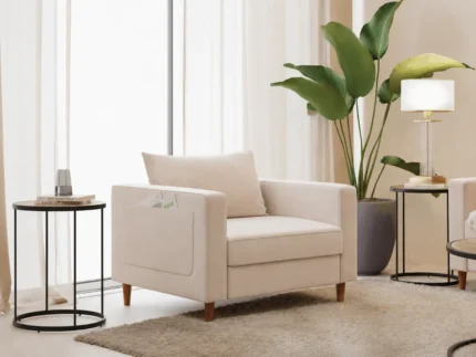 Anniston modern fabric sofa collection in a contemporary living room