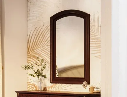 Premium wooden wall mirror for bedroom