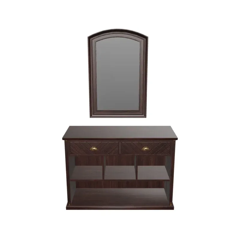 Elegant arched bedroom wall mirror