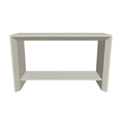 Sable modern wooden console table with open shelf