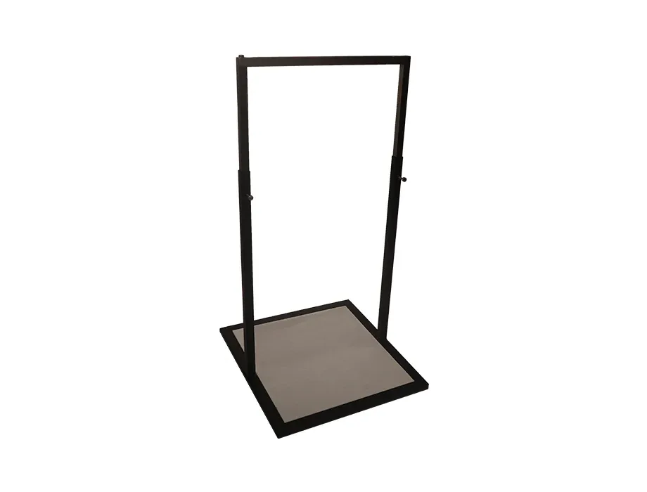 Adjustable Single Rail Garment Display Rack | Heavy-Duty Retail Clothing Display Stand Adjustable single rail garment display rack