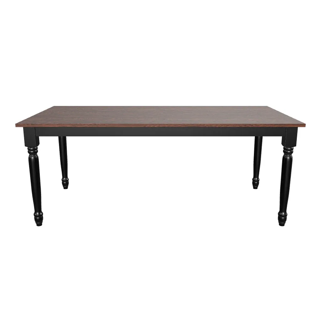 Classic 4-Seater Wooden Dining Table Set with Upholstered Chairs Classic 4-seater wooden dining table with upholstered beige dining chairs.