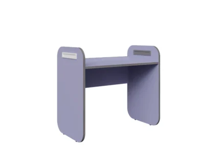 Compact children's study table with lavender finish