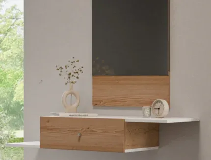 Oliver 2.0 floating wooden dresser with mirror