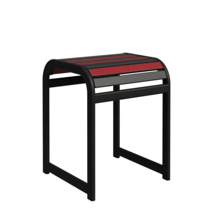 Nova outdoor patio side table with metal frame