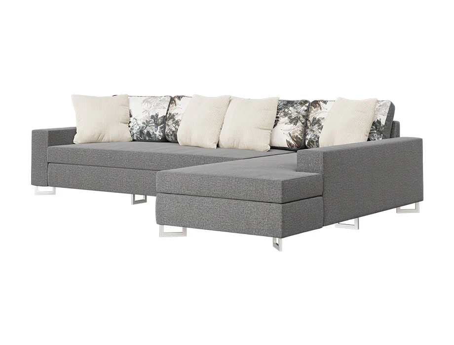 Contemporary L shaped living room sectional sofa