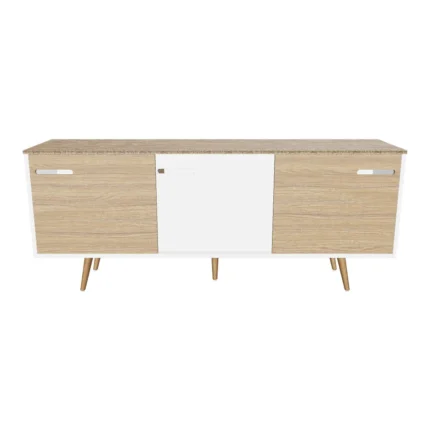 Modern wooden sideboard cabinet with sliding doors