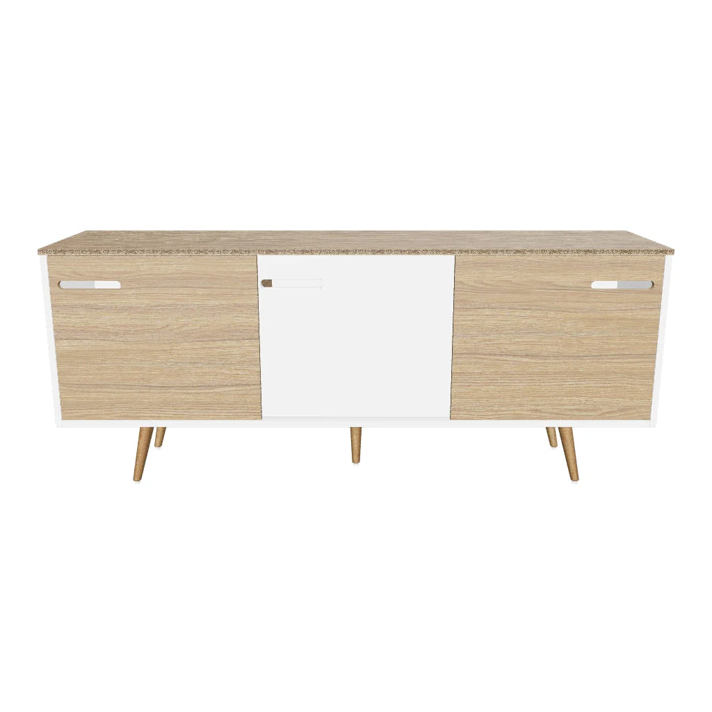 Modern Wooden Sideboard Cabinet with Sliding Doors & Storage Modern wooden sideboard cabinet with sliding doors