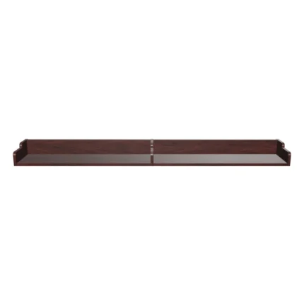 Sienna wooden wall display shelf with walnut finish