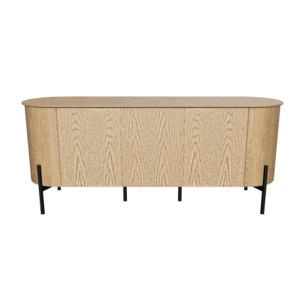 Coalesce modern wooden sideboard cabinet with oak finish
