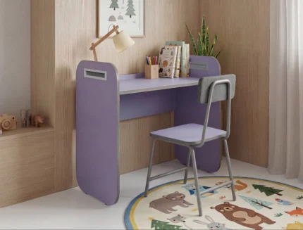 Kids homework desk with storage compartments