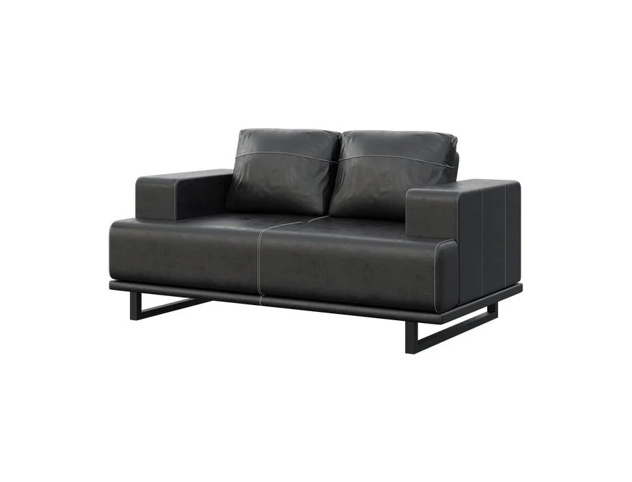 Astor Modern Leather Sofa Collection – Luxury 1, 2 & 3 Seater Living Room Set Contemporary leather 2 seater sofa for living room