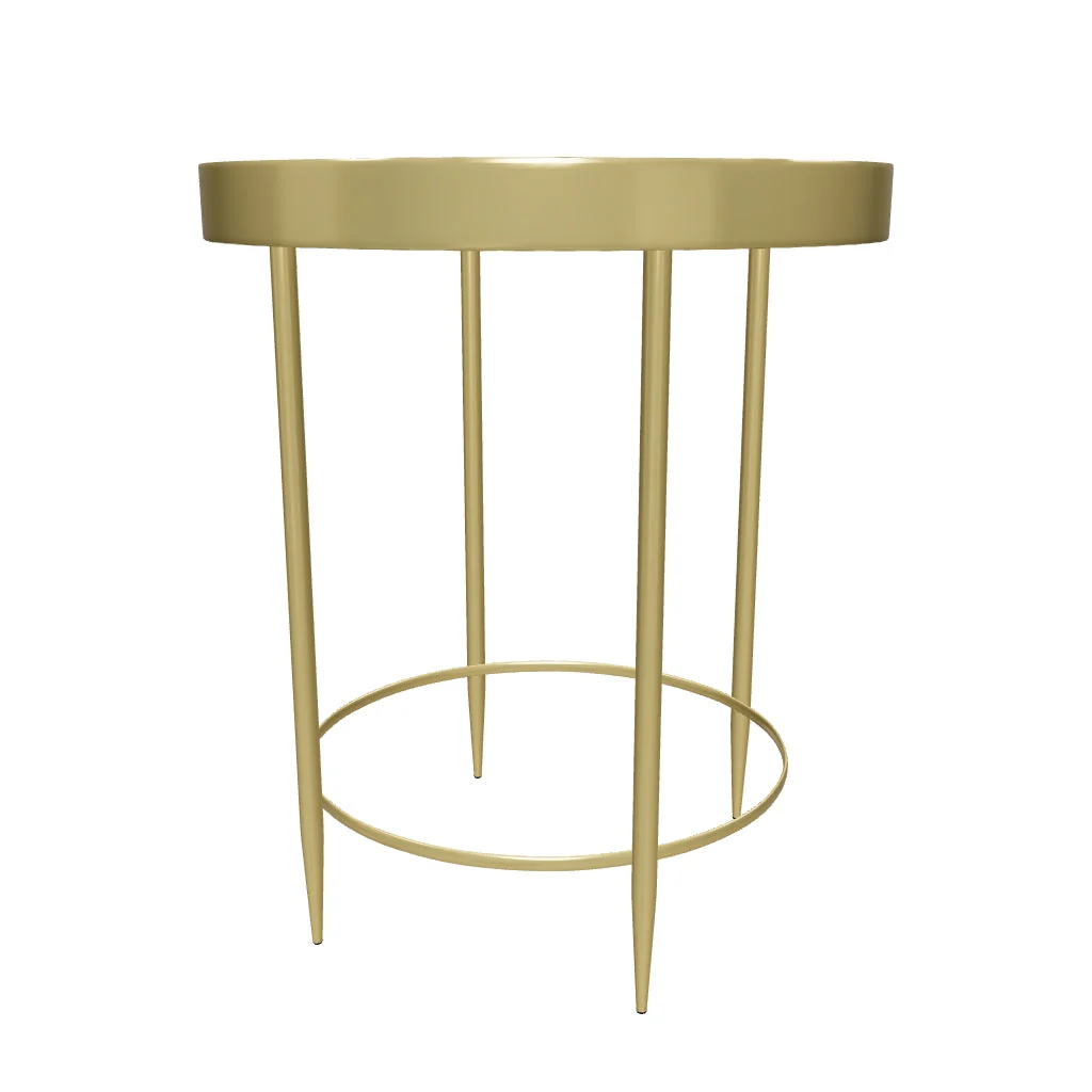 Cosctco White Marble Side Table | Luxury Gold Accent Table Luxury round marble accent table for living room