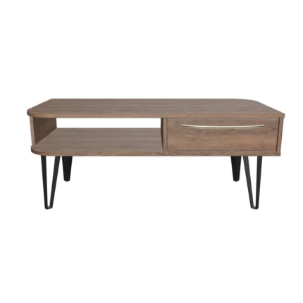 Modern wooden coffee table with drawer