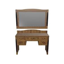 Charm wooden dressing wall mirror with walnut frame
