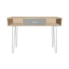 Nordic modern wooden dressing table with mirror