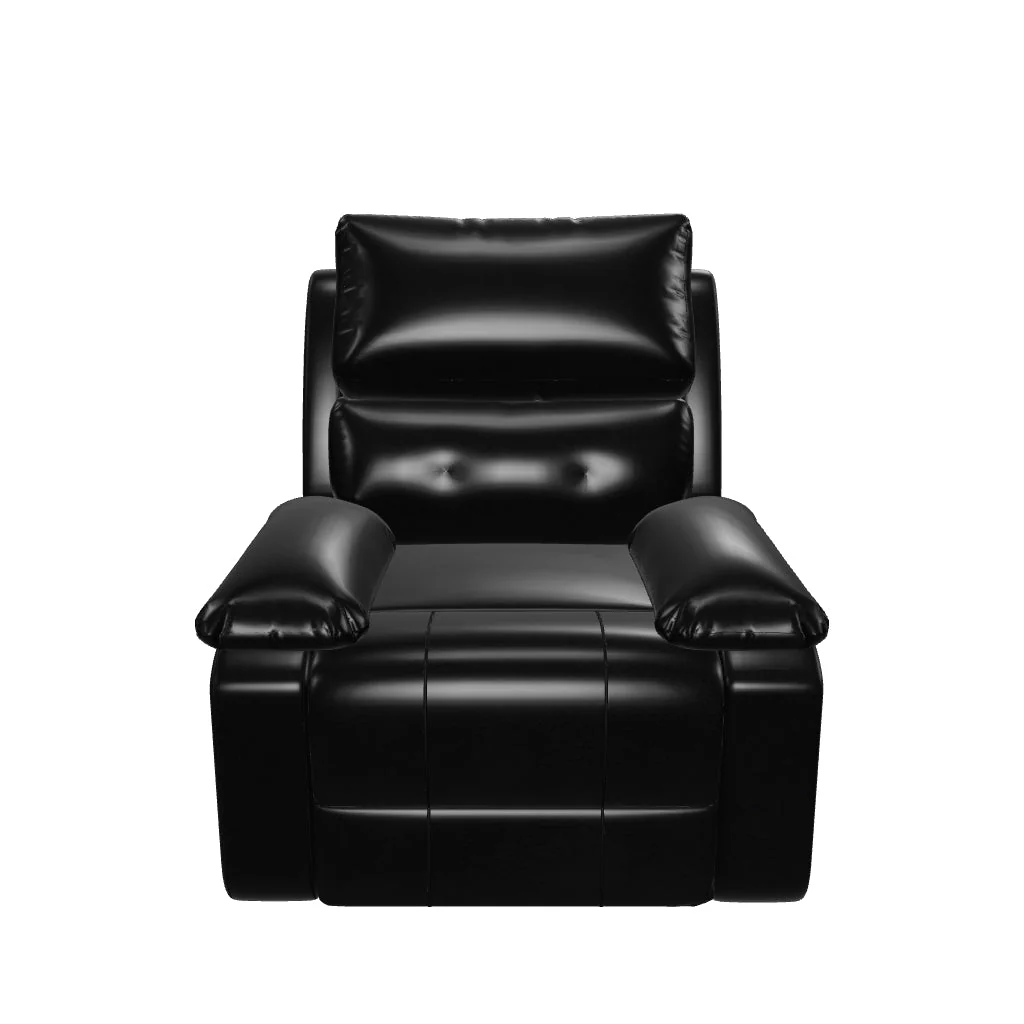 Maverick Premium Leather Recliner Chair – Luxury Manual Reclining Armchair Luxury manual leather recliner for living room