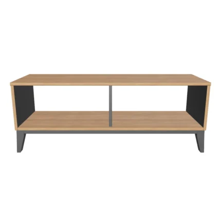 Contemporary wooden center table with storage