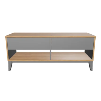 Quest modern wooden TV unit with storage drawers