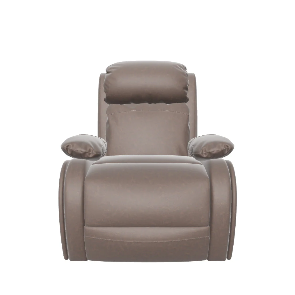 Maverick Premium Leather Recliner Chair – Luxury Manual Reclining Armchair Modern reclining armchair with padded armrests