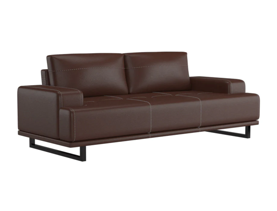 Astor Modern Leather Sofa Collection – Luxury 1, 2 & 3 Seater Living Room Set Astor modern black leather 3 seater sofa